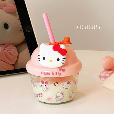 HelloKitty玻璃杯女生2025新款