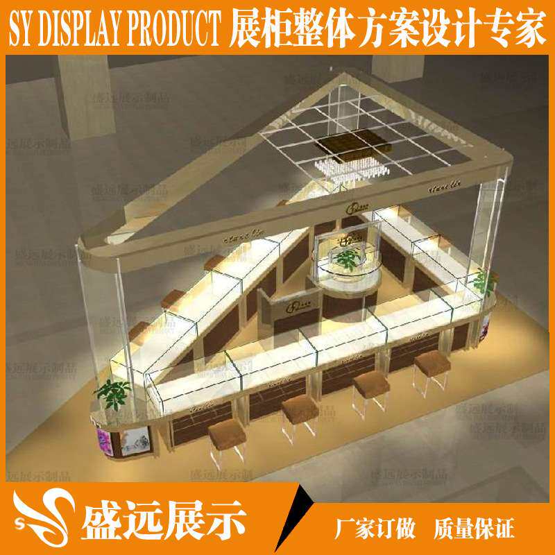 产品柜首饰珠宝陈列柜台展柜 金店珠宝柜台 钢化超白玻璃珠宝柜台