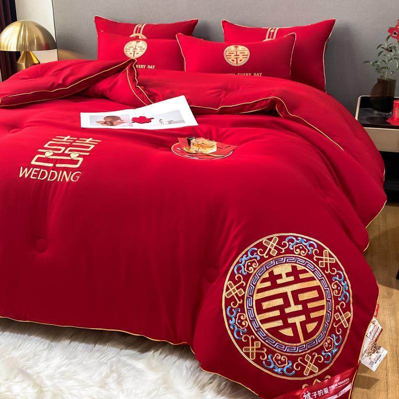 亲肤棉婚庆结婚被子被芯大红色加厚秋冬被婚房婚床出嫁陪嫁喜被,纺织面料/辅料/配套,纺织机械配件,淘宝优惠券,粉丝福利购,淘宝优惠卷