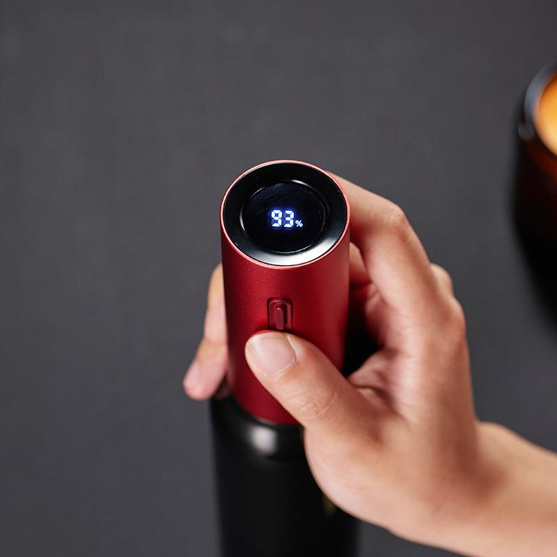 370红酒电动开瓶器一键电动退塞器酒店家用USB充电自动红酒开洒器