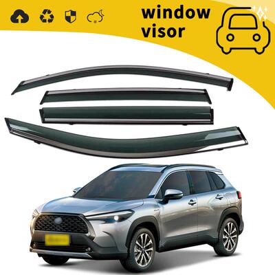 适用20-22款丰田卡罗拉CROSS锐放锋兰达车门晴雨挡车窗雨眉装饰