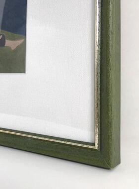 欧式轻人奢挂风画客厅餐厅物合景照C73装饰画卧室名宿样板间绿色