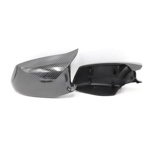 热卖适用替于宝马5系F10F1118前亮黑F期碳纤纹牛角换后适用于宝视