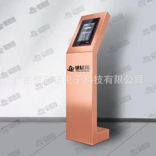 宇楼可视对立讲门禁立柱YJN 211人脸别主机支架海康林识不锈钢立