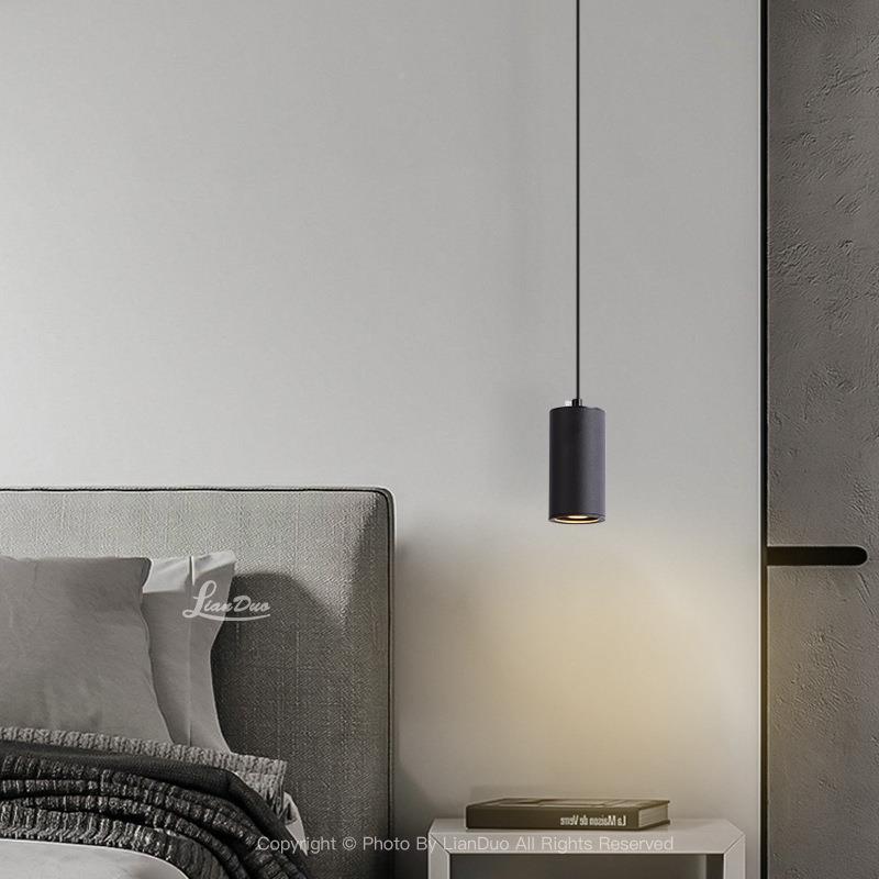 灯单头吊卧室床灯射灯极简长条灯简约现代北头餐厅欧灯吧台95448