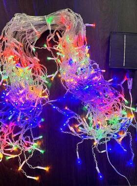 led冰条灯FLQ外31户10VM400灯瀑布灯灯星星灯装饰太阳能冰条灯圣