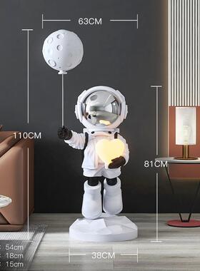 夜zls2215太空灯航员客厅大型落地人摆件家居装饰品电视柜乔迁新