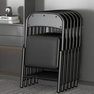 简凳子靠背椅家折叠椅子便携脑椅易培训会AL002电议椅餐椅宿舍用