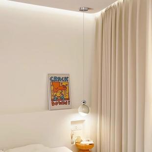 升降新背款 奶油风温馨儿童房景全光谱 线卧室床墙头800吊灯轻法式