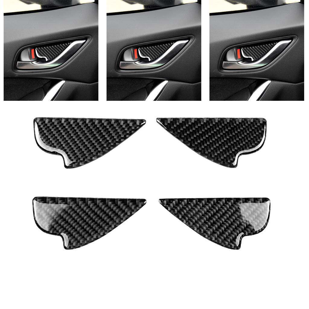 适用14-18马自达mazdaCX-3.5.8.9内门碗碳纤维汽车内饰改装配件贴