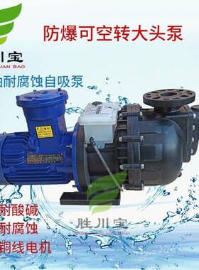 胜川宝3kw防爆可空转自吸泵大头泵卧式泵马肚泵CMFB-75042NBH-CCH