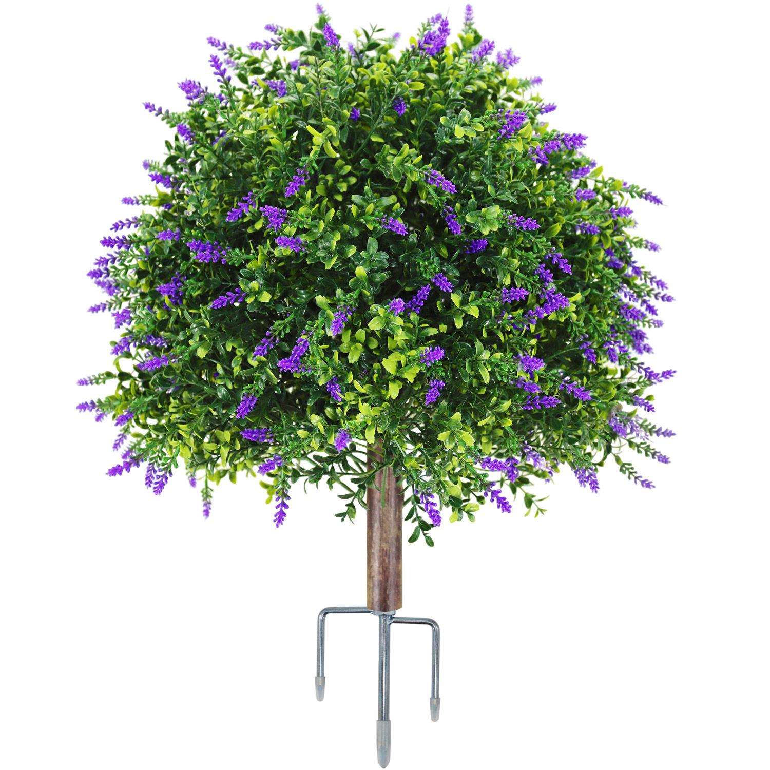 仿真绿植地插小柏树仿真柏树盆景黄杨木薰衣草假花假树