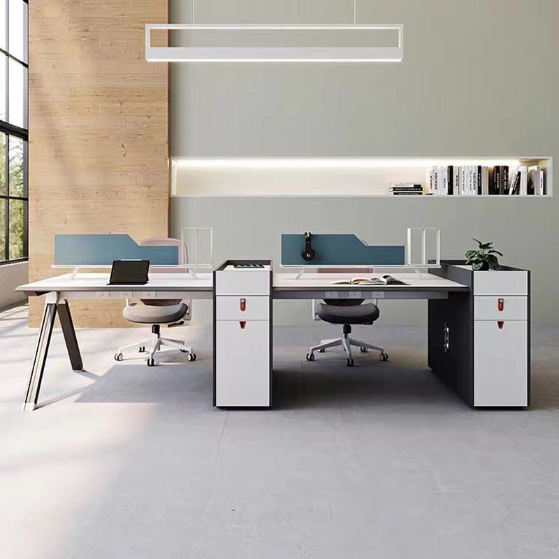 办公家俱员工办公桌椅组合职员2/4/6/8人位财务卡座屏风自由组合