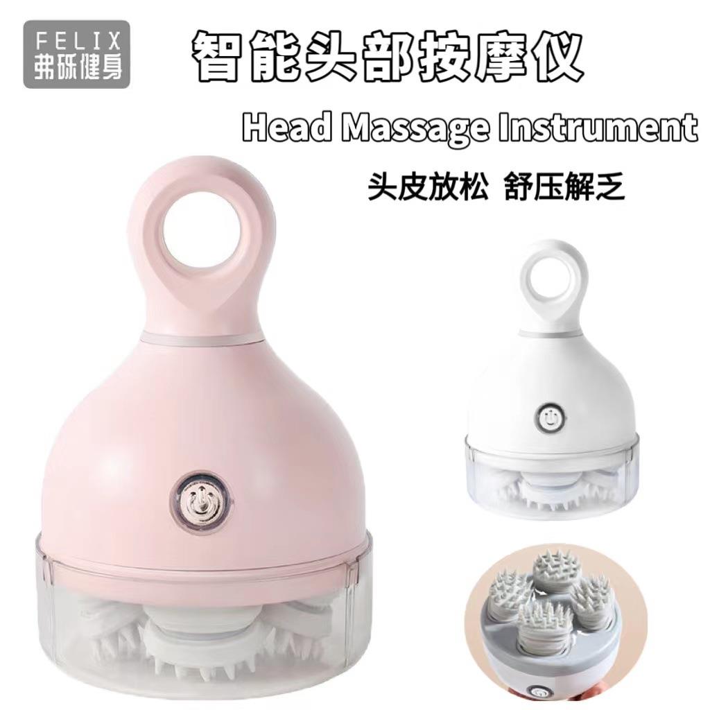 头部按摩器电动四爪抓头按摩仪猫咪头皮颈椎揉捏按摩器宠物按摩仪
