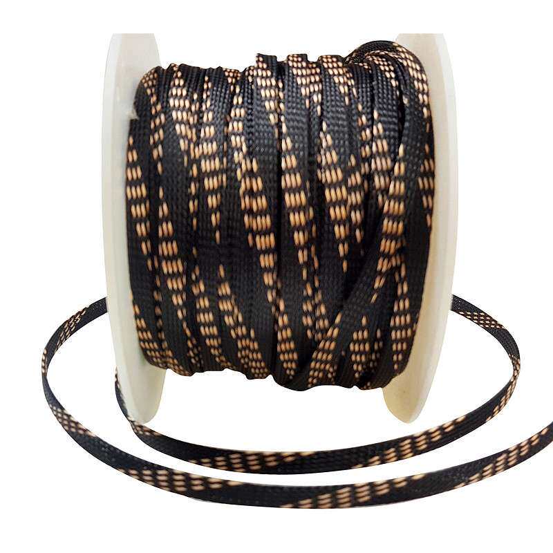 供应汽车音响线材保护编织网管 灰色电源线喇叭线专用管