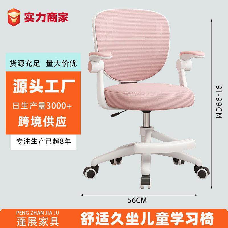 小学生写字靠背椅家用现货久坐不累可升降书桌椅子儿童学习椅