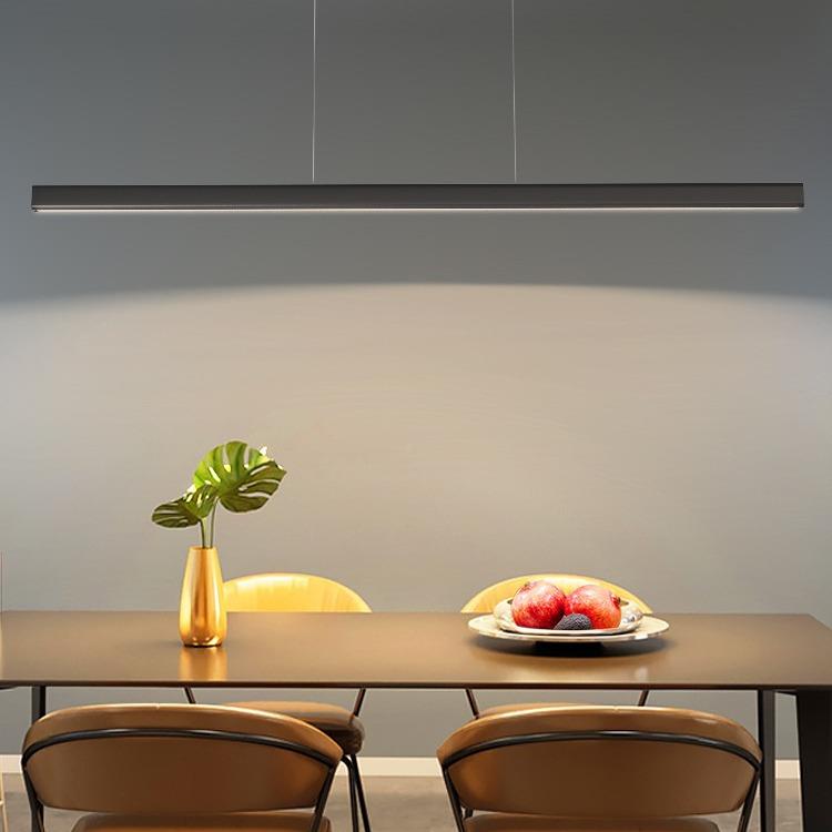 225简年新0款9018长条吊灯餐厅咖啡厅商用工程款防眩约气北欧无大