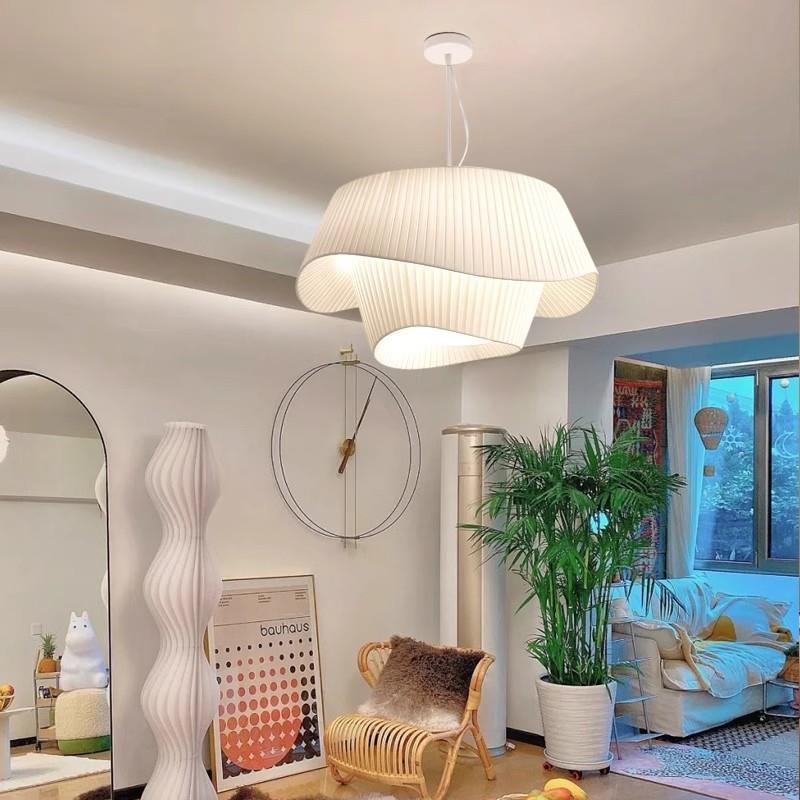 casa法418式中古吊北欧ins风灯布艺设客计主艺术卧灯具卧室灯厅主