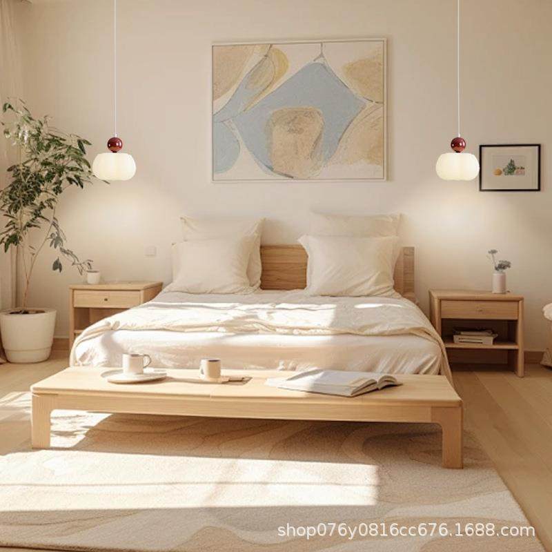 棉奶油风现代简约创意花头吊灯男女儿童房卧室床可爱84164小孩网