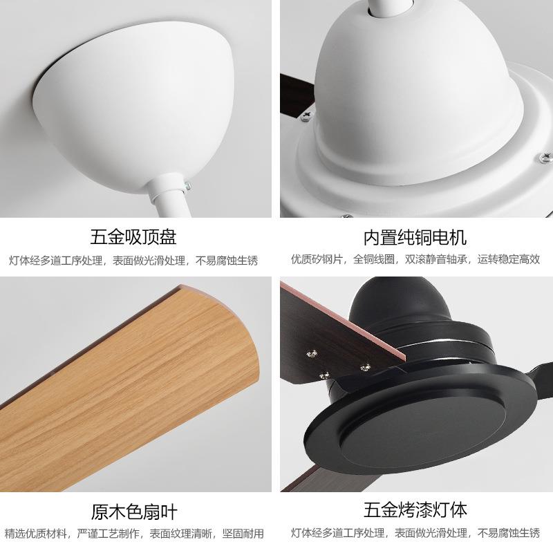 商用餐厅客厅简约家用风扇美吊无21灯风吊顶电风式扇工业大力复古