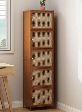 书物柜带门置靠多层架收纳夹缝储物柜客厅展示柜子书架墙电XVQ视