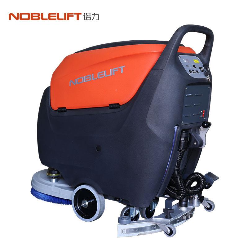 诺力手式洗洗地机驾驶式商用推工业物业车地库刷HTT地车洗吸拖一