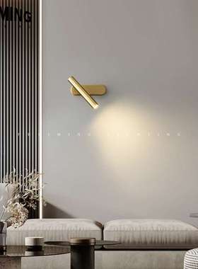 全铜轻奢壁灯卧室床头灯可旋转酒店客房创意墙壁灯简约灯具81071