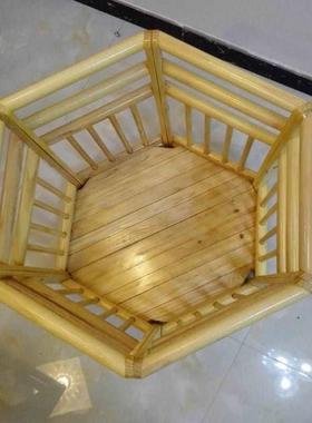 P44137婴儿笼扶站站学扶站架站老式坐站栏篮小孩竹站栏护栏站桶坐