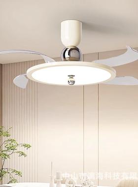 扇中古风风扇灯餐厅815吊灯法式复隐古形电扇灯全光谱护眼扇卧室