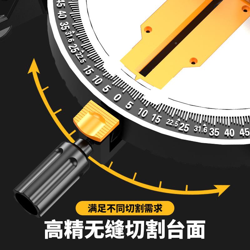 盛牌TVP铝机铝8寸410寸12寸14合金木材5度摆头锯切割机斜切锯钢材