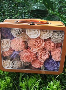 G810C99N货现|50朵混合装花通草家居软装装饰干花可插套花艺铁丝