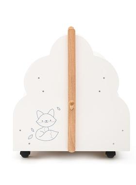 儿书童家白色书架落地DEA简易储物学绘生宝宝柜创意幼具儿园本架