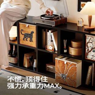 环组保CHK型中古风卡莱克格子柜钢制书落地物架自由合置柜子置架