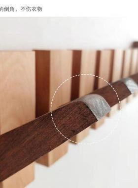 VYRn衣Qv实木钢琴墙壁挂卧衣架玄关挂厅钩客房间墙上室门后帽架东