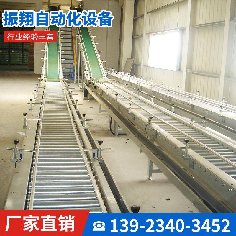 非标物流快递打线包流水动力滚筒送机传小型无动滚力筒输送CKI设