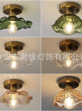 道灯走廊玄红关E灯LD阳过台简约现代创62041意入户轻奢网水晶吸顶