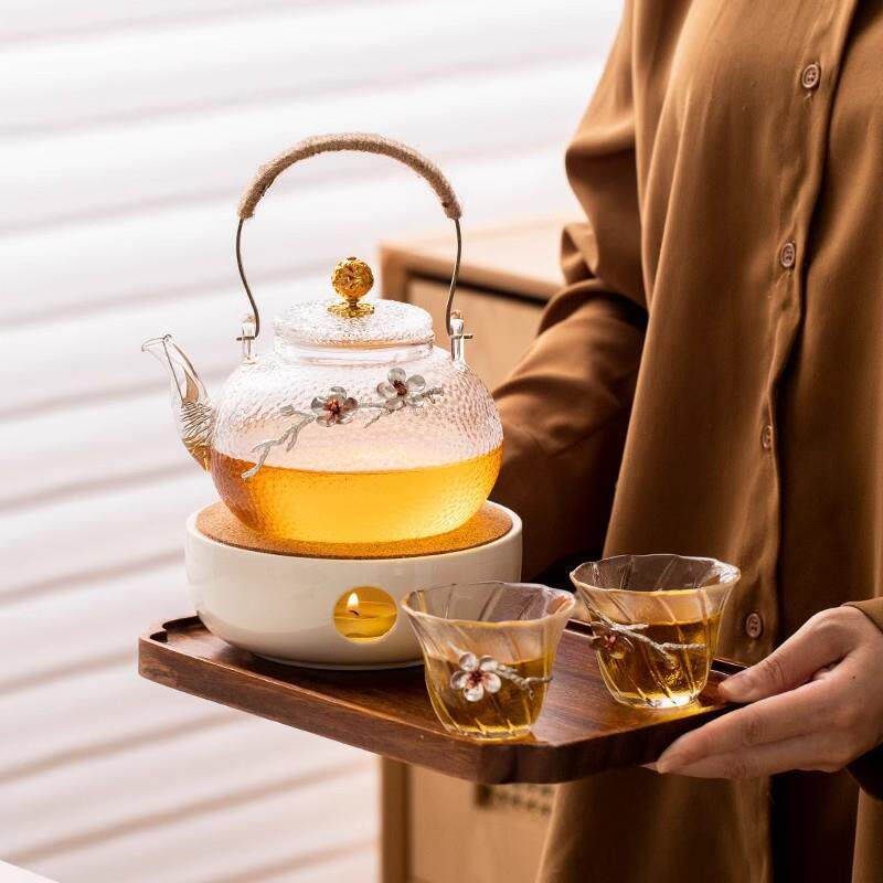 日式茶蜡wcl003烛温茶炉玻璃壶加热底座酒餐厅泡花茶店温煮茶器保