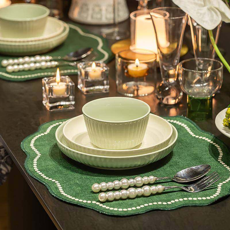 奶风瓷餐具Z1204套装陶油碗家用225新款高颜0值碗碟套装釉下彩碗,餐饮具,餐具瓷器套装,淘宝优惠券,粉丝福利购,淘宝优惠卷