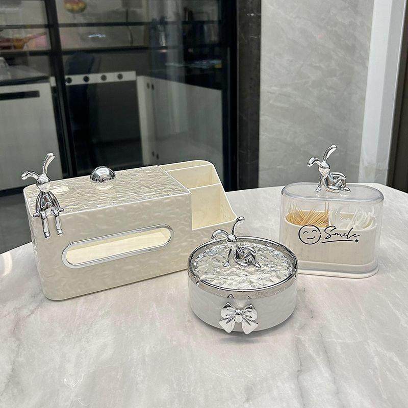 客82厅灰茶高三件套颜值轻奢卫生间精致牙签筒烟缸桌几面摆件纸巾,家居饰品,装饰坐盘/挂盘,淘宝优惠券,粉丝福利购,淘宝优惠卷