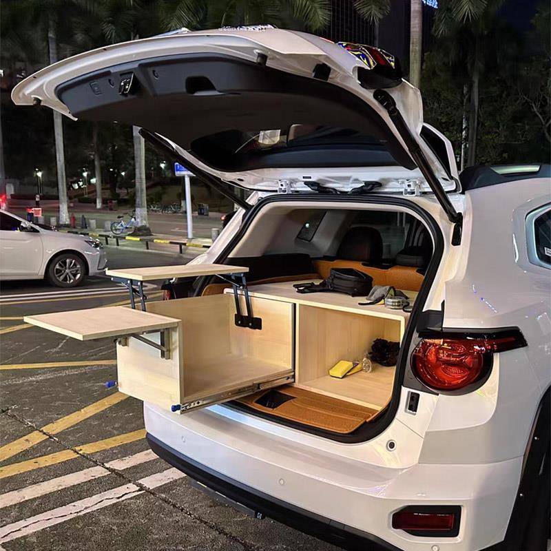 房车置物架后备箱板抽拉滑折叠伸缩平野TBA台自驾游露营摆摊操作