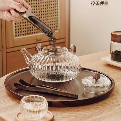 玻容璃TM694003壶蒸耐茶煮茶器高温茶电陶炉烧水壶单泡茶壶家用大