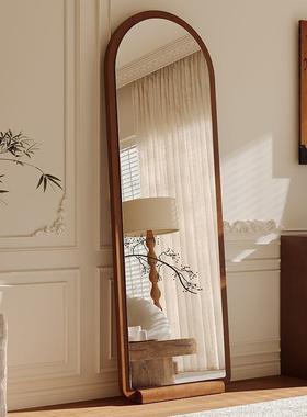 身全镜落地镜家女用生RPA卧镜室穿衣镜感网红拱形试衣挂墙大镜子