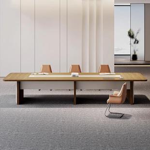 大型议室洽桌椅组WH合简约现代商务会谈办具公家10人会议桌工作台