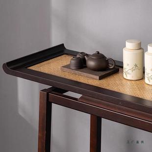 新中供式玄关子入户985端景台仿古简条案桌几约桌靠墙高端窄置物