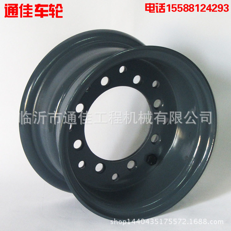 叉车前后轮650-10钢圈适用于杭州丰田比亚迪叉车钢圈型号5.00F-10