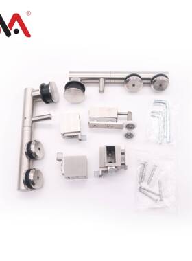 端高淋浴房侧移门滑轮拉美观百搭实用304不锈CQD浴室手玻璃钢门吊