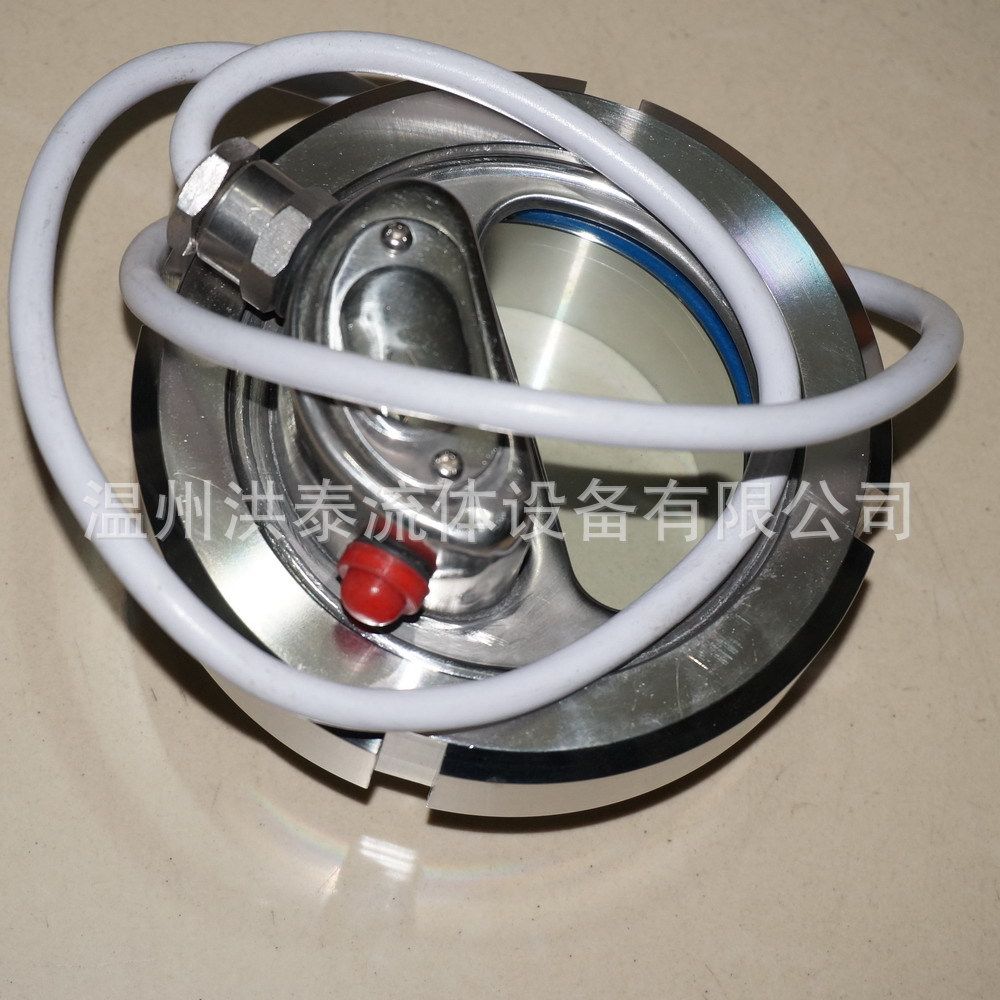 SMS活接视镜LED带灯活接视镜DN100LED视镜灯不锈钢活接式带灯视镜