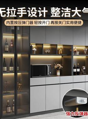 实木酒展示柜一体家储物柜轻奢客厅ECK靠墙高收柜纳简约用餐柜边