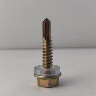 外六角钻尾螺丝自瓦钻燕尾头自攻尼TFS龙复丝合垫彩钢钉专用加厚