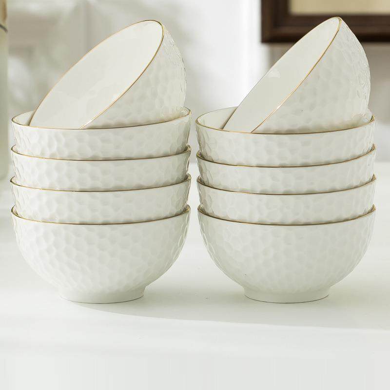 吃面碗套装碗家用碗10个套装家庭装一家四口碗餐具套装五寸碗陶瓷,畜牧/养殖物资,畜牧/养殖器械,淘宝优惠券,粉丝福利购,淘宝优惠卷